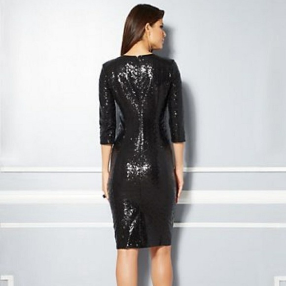 Black sequin dress NYE! Holiday! NYE - Picture 2 of 3